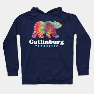 Gatlinburg Tennessee Tie Dye Bear Great Smoky Mountains Hoodie